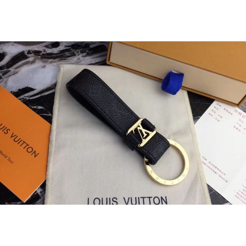 Louis Vuitton M62709 Dragonne Key Holder Monogram Eclipse Canvas Gold Hardware Louis Vuitton M62709 Dragonne Key Holder Monogram Eclipse Canvas Gold Hardware
