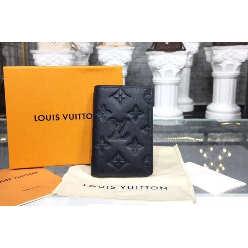 Louis Vuitton M62899 Pocket Organizer Wallet in Monogram Shadow Leather