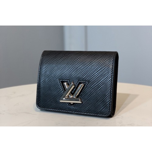 Louis Vuitton M64414 Twist compact wallet in Black Epi leather Louis Vuitton M64414 Twist compact wallet in Black Epi leather