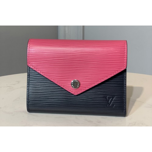 Louis Vuitton M62204 Victorine wallet in Indigo Blue   Hot Pink Epi Leather