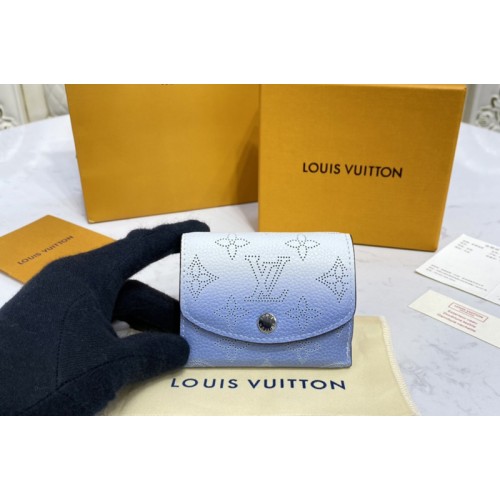 Louis Vuitton M80491 Iris XS wallet in Gradient Blue Mahina perforated calf leather Louis Vuitton M80491 Iris XS wallet in Gradient Blue Mahina perforated calf leather