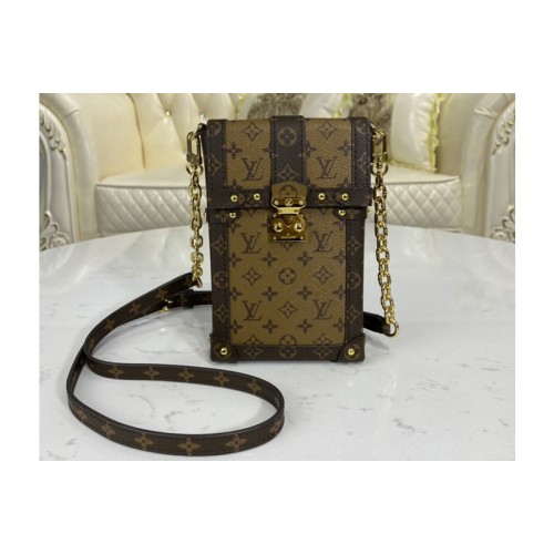 Louis Vuitton M67873 Pochette Trunk Verticale Monogram Reverse coated canvas Louis Vuitton M67873 Pochette Trunk Verticale Monogram Reverse coated canvas