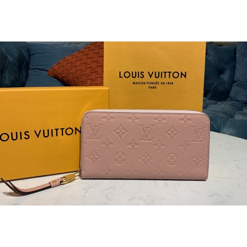 Louis Vuitton M64090 Zippy wallet Pink Monogram Empreinte Leather