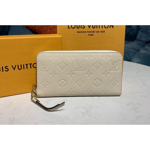 Louis Vuitton M64089 Zippy wallet Creme off-white Monogram Empreinte Leather Louis Vuitton M64089 Zippy wallet Creme off-white Monogram Empreinte Leather