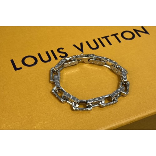 Louis Vuitton M64224 Monogram Chain bracelet in Silver-color