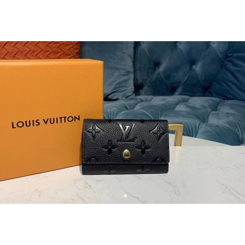Louis Vuitton M64421 6-Key Holder Black Monogram Empreinte leather