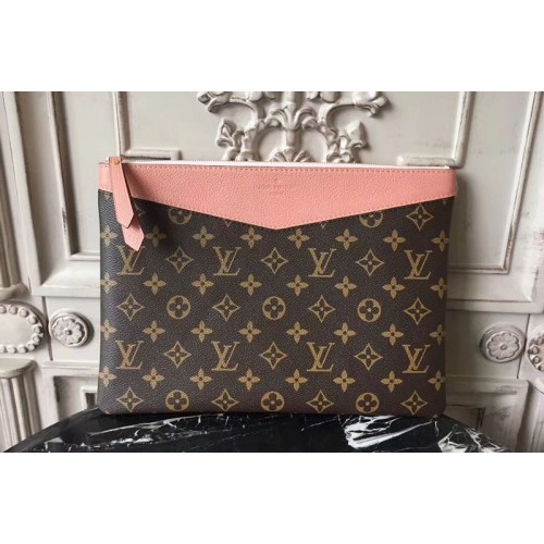 Louis Vuitton M64590 Daily Pouch Bags in Monogram Canvas With Pink