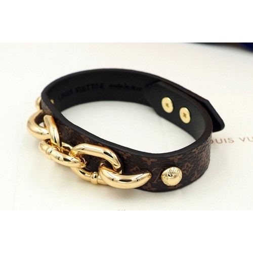 Louis Vuitton M6529E Chain bracelet in Monogram canvas