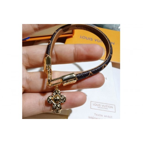 Louis Vuitton M6773E Vivienne bracelet in Monogram canvas