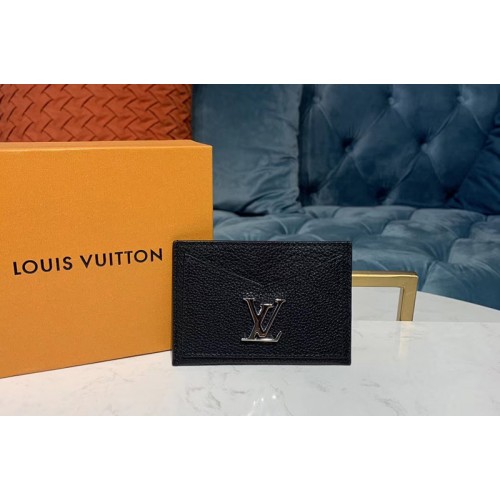 Louis Vuitton M68556 Lockme card holder Black Calf leather Louis Vuitton M68556 Lockme card holder Black Calf leather