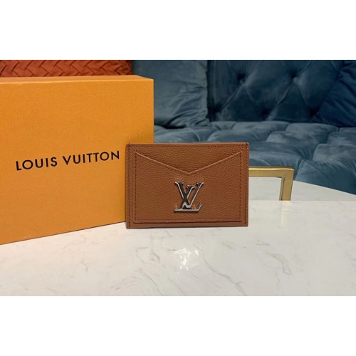 Louis Vuitton M68611 Lockme card holder Brown Calf leather