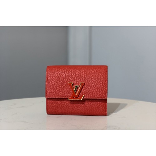 Louis Vuitton M68587 Capucines XS wallet Red Taurillon leather