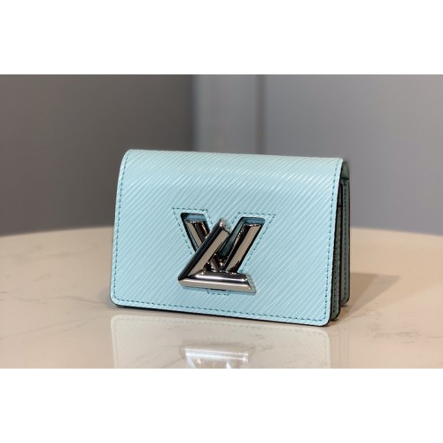 Louis Vuitton M68757 Twist Multicartes Wallet in Blue Epi leather Louis Vuitton M68757 Twist Multicartes Wallet in Blue Epi leather