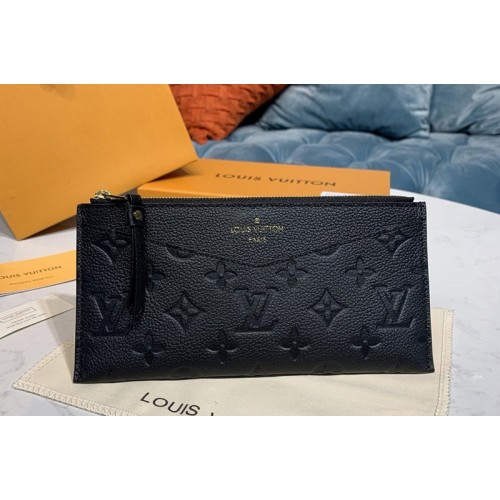 Louis Vuitton M68712 Pochette Melanie BB Bag in Black Monogram Empreinte leather Louis Vuitton M68712 Pochette Melanie BB Bag in Black Monogram Empreinte leather