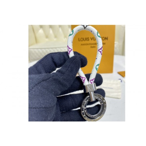 Louis Vuitton M68853 Halo key holder in White Monogram Multicolor