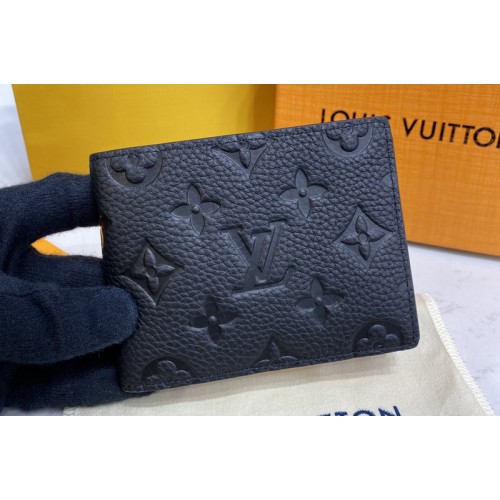 Louis Vuitton M69075 Slender Wallet IN Black Taurillon leather Louis Vuitton M69075 Slender Wallet IN Black Taurillon leather