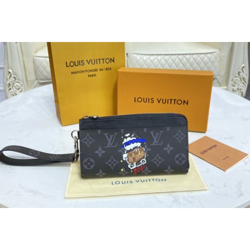 Louis Vuitton M69407 Zippy Dragonne Wallet in Monogram Eclipse Canvas