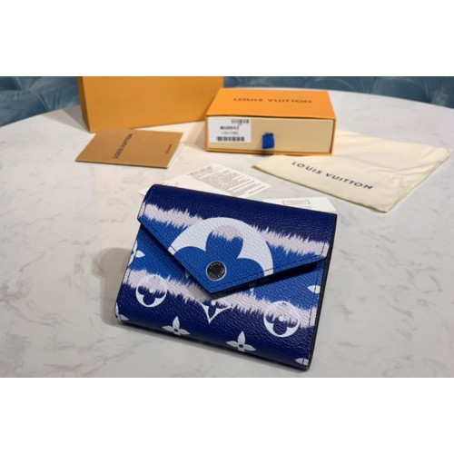 Louis Vuitton M69112 Escale Victorine wallet in Blue Monogram Canvas Louis Vuitton M69112 Escale Victorine wallet in Blue Monogram Canvas