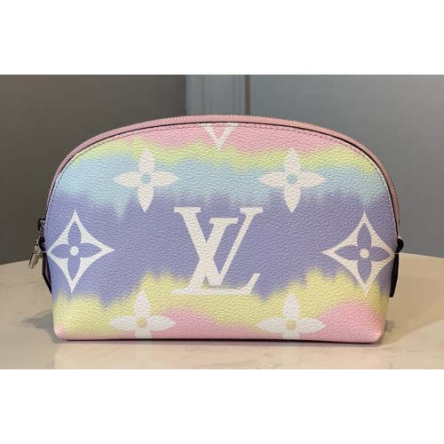 Louis Vuitton M69139 Escale Pochette Cosmetique Bag In Pink Monogram Canvas Louis Vuitton M69139 Escale Pochette Cosmetique Bag In Pink Monogram Canvas