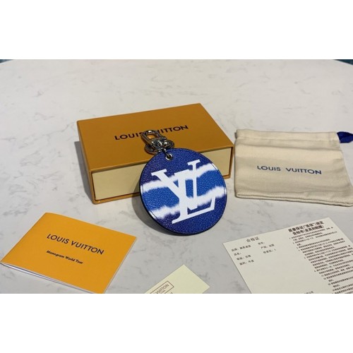 Louis Vuitton M69272 Escale key holder and bag charm In Blue Monogram Canvas