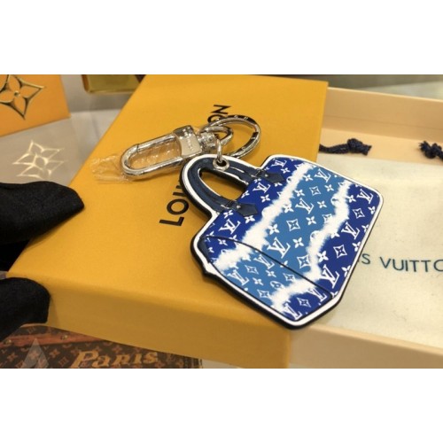 Louis Vuitton M69292 Escale Speedy key holder and bag charm In Blue Monogram Canvas