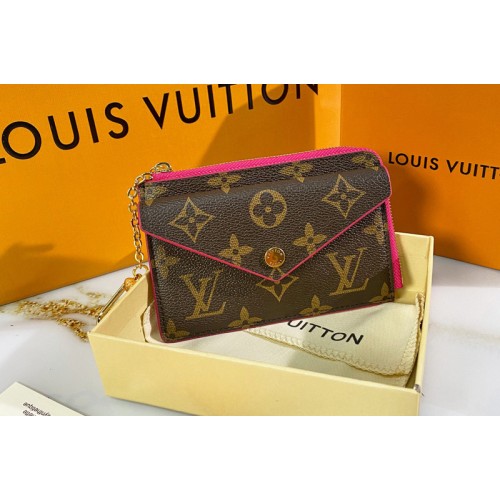 Louis Vuitton M69431 Card Holder Recto Verso in Monogram canvas with Rosy Louis Vuitton M69431 Card Holder Recto Verso in Monogram canvas with Rosy