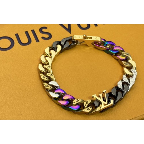 Louis Vuitton M69464 Chain Links Patches bracelet in Multicolor Louis Vuitton M69464 Chain Links Patches bracelet in Multicolor