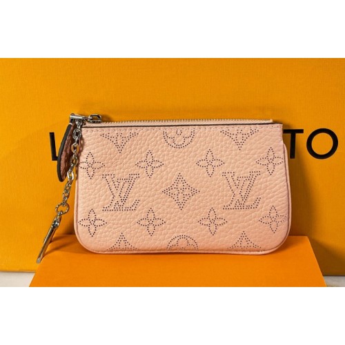 Louis Vuitton M69508 Key Pouch In Pink Mahina leather