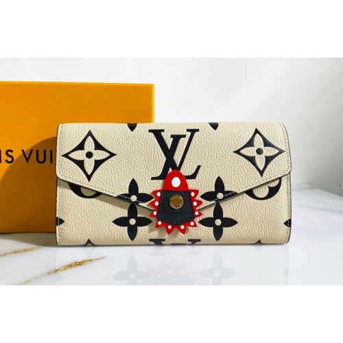 Louis Vuitton M69514 Crafty Sarah wallet in Cream Monogram Empreinte Leather