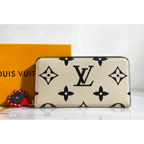Louis Vuitton M69727 CraftyZippy wallet in Cream Monogram Empreinte Leather Louis Vuitton M69727 CraftyZippy wallet in Cream Monogram Empreinte Leather