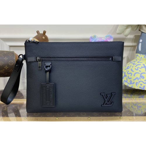 Louis Vuitton M69837 Takeoff Pouch In Black Cowhide leather Louis Vuitton M69837 Takeoff Pouch In Black Cowhide leather