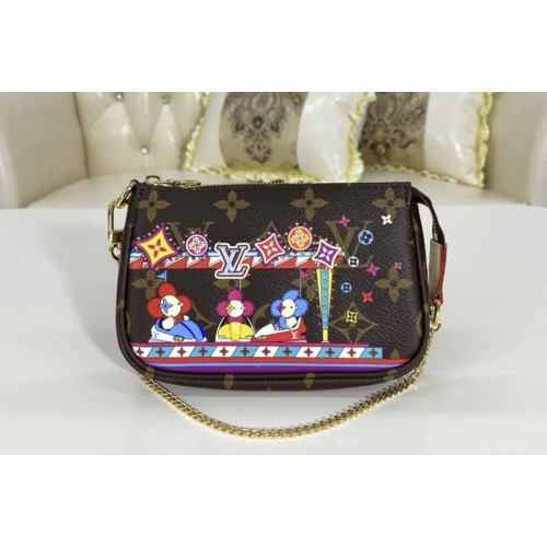 Louis Vuitton M69976 Mini Pochette Accessoires Bag in Monogram coated canvas