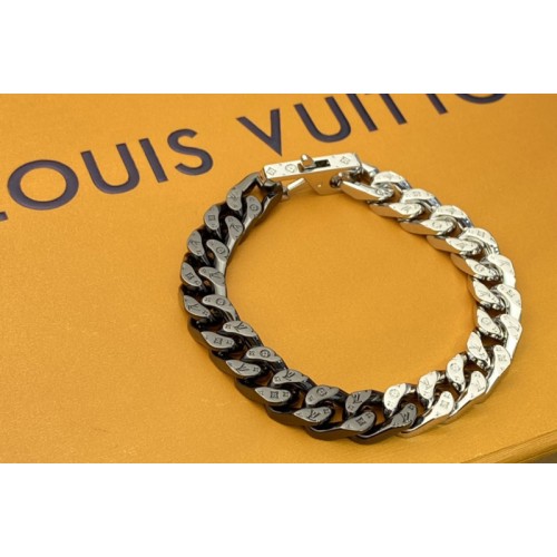 Louis Vuitton M69989 Chain Links bracelet in Silver Black Louis Vuitton M69989 Chain Links bracelet in Silver Black