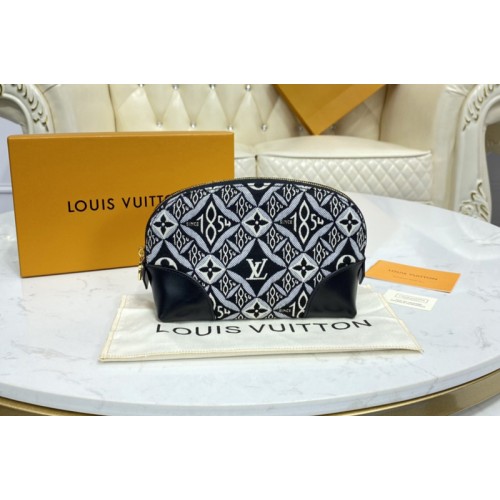 Louis Vuitton M80076 Since 1854 Cosmetic Pouch PM in Gray Jacquard Since 1854 textile Louis Vuitton M80076 Since 1854 Cosmetic Pouch PM in Gray Jacquard Since 1854 textile