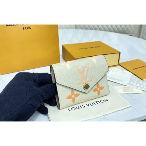 Louis Vuitton M80086 Victorine wallet in Cream Pink Monogram Empreinte leather Louis Vuitton M80086 Victorine wallet in Cream Pink Monogram Empreinte leather