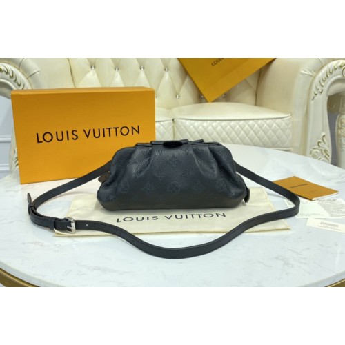 Louis Vuitton M80093 Scala mini pouch in Black Mahina Calf leather