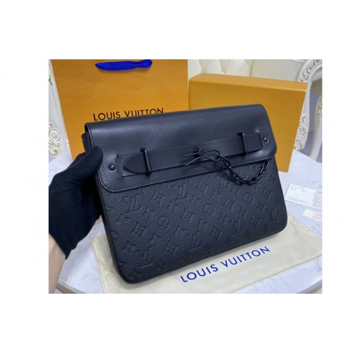 Louis Vuitton M80140 Steamer Pochette Bag in Monogram Taurillon leather