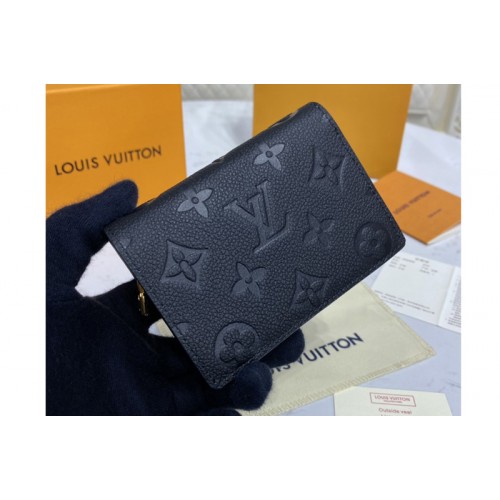 Louis Vuitton M80151 Clea Wallet in Black Monogram Empreinte Leather Louis Vuitton M80151 Clea Wallet in Black Monogram Empreinte Leather