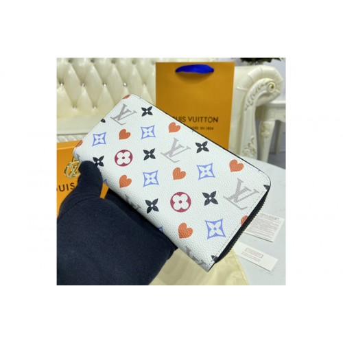 Louis Vuitton M57491 Game On Zippy wallet in White Transformed Game On canvas Louis Vuitton M57491 Game On Zippy wallet in White Transformed Game On canvas
