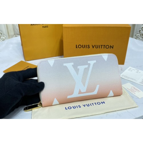 Louis Vuitton M80359 Zippy wallet in Mist Gray Monogram coated canvas Louis Vuitton M80359 Zippy wallet in Mist Gray Monogram coated canvas