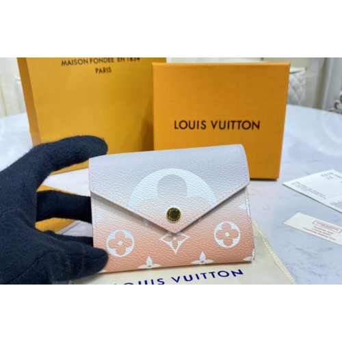 Louis Vuitton M80386 Victorine wallet in Mist Gray Monogram coated canvas Louis Vuitton M80386 Victorine wallet in Mist Gray Monogram coated canvas