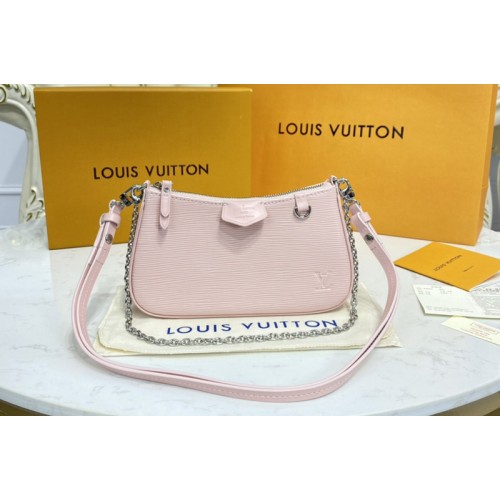 Louis Vuitton M80483 Easy Pouch on Strap in Pink Epi leather Louis Vuitton M80483 Easy Pouch on Strap in Pink Epi leather