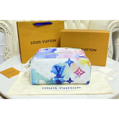 Louis Vuitton M80500 Dopp Kit toiletry pouch in Monogram Watercolor Multico coated canvas Louis Vuitton M80500 Dopp Kit toiletry pouch in Monogram Watercolor Multico coated canvas