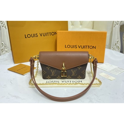 Louis Vuitton M80763 Padlock on Strap bag in Monogram Canvas and Brown Calf Leather Louis Vuitton M80763 Padlock on Strap bag in Monogram Canvas and Brown Calf Leather