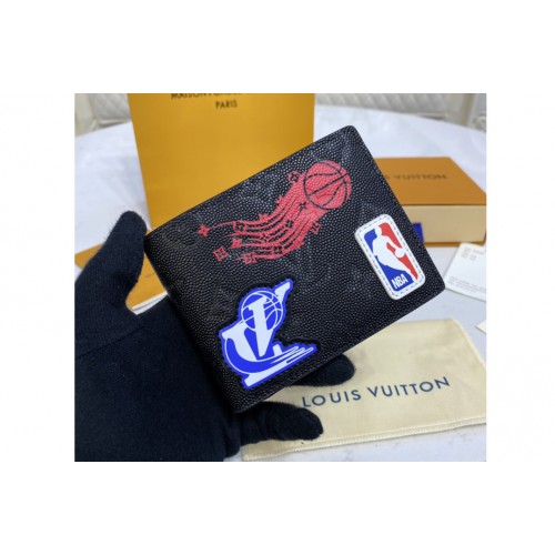 Louis Vuitton M80624 LVXNBA Multiple Wallet in Black Cowhide leather Louis Vuitton M80624 LVXNBA Multiple Wallet in Black Cowhide leather