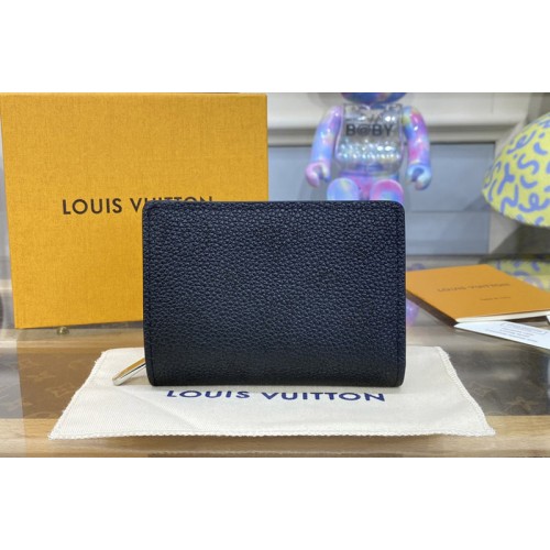 Louis Vuitton M80817 Clea wallet in Black Mahina perforated calf leather