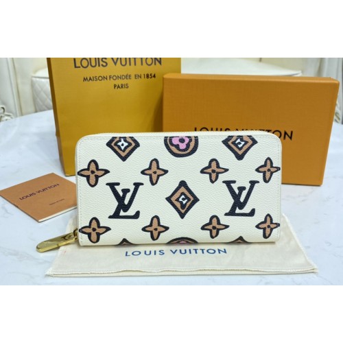 Louis Vuitton M80683 Zippy wallet in Crème Beige Monogram coated canvas
