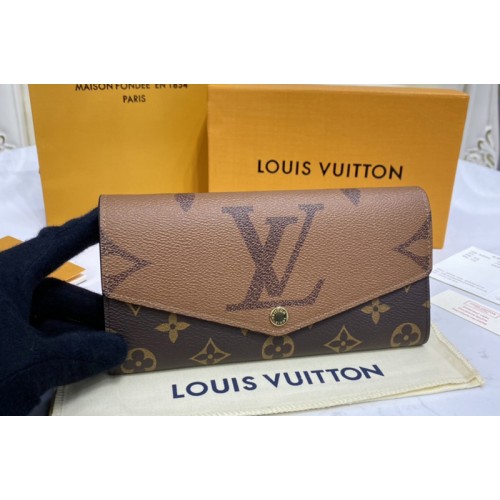 Louis Vuitton M80726 Sarah wallet in Monogram and Monogram Reverse coated canvas Louis Vuitton M80726 Sarah wallet in Monogram and Monogram Reverse coated canvas