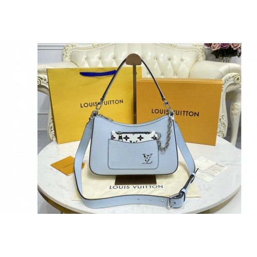 Louis Vuitton M80794 Marelle handbag in Blue Epi Leather Louis Vuitton M80794 Marelle handbag in Blue Epi Leather