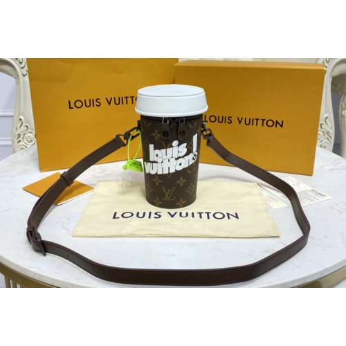 Louis Vuitton M80812 Coffee Cup pouch in Vintage Monogram coated canvas